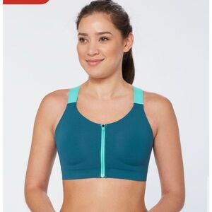 Duluth Trading high impact bonded meteor blue 24W sports bra